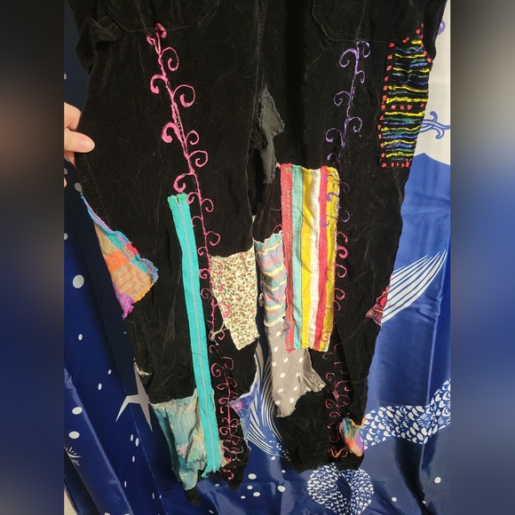 Patchwork Gypsy Overalls - Handmade - One of a Kind - Picture 7 of 13